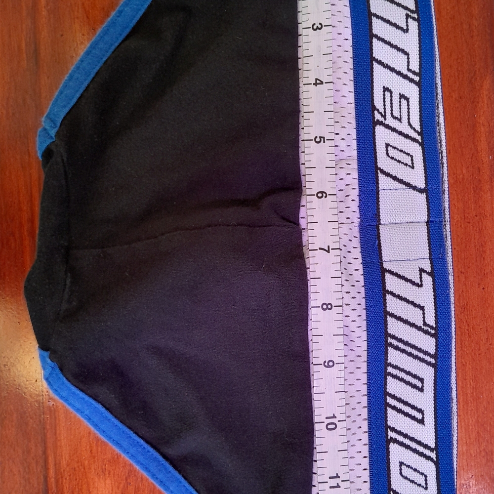 Timoteo Men's Black Brief with Gray Pouch and Blue Trim - Picture 4 of 8